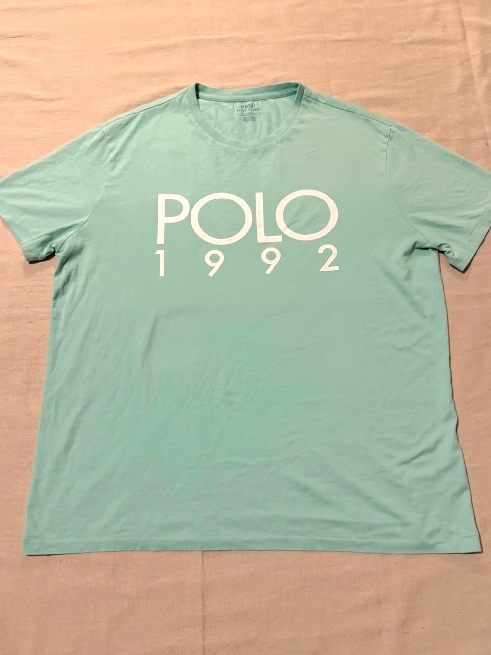 Polo Ralph Lauren  Sz L Aqua 1992 T Shirt